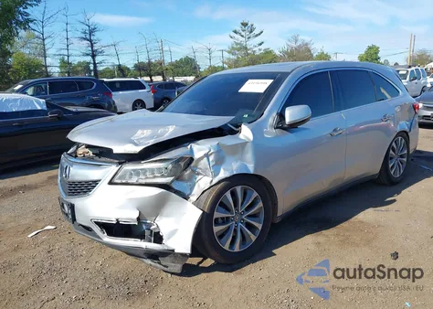 2014 Acura Mdx Technology Package из США, поврежденный, VIN 5FRYD4H46EB039804